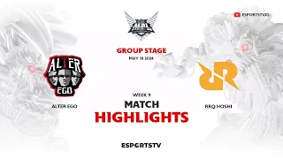 Alter Ego vs RRQ Hoshi HIGHLIGHTS MPL ID S13 | RRQ VS AE ESPORTSTV