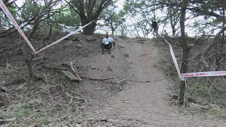 OCR   Descending a steep hill