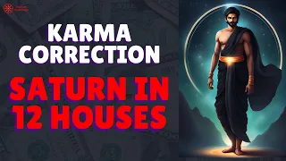 Karma Correction: Saturn in 12 Houses of #Horoscope | #astrology #jyotish #Saturn#learnastrology