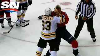 Brad Marchand Feeds Lars Eller For Taunting Bench