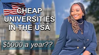 CHEAP COLLEGES/UNIVERSITIES IN THE USA FOR INTERNATIONAL STUDENTS (as low as $5000) || STUDY IN USA