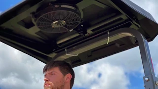 Tractor Sunshade with Fan