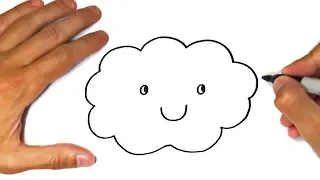 How to draw a Cloud Step by Step | Cloud Drawing Lesson