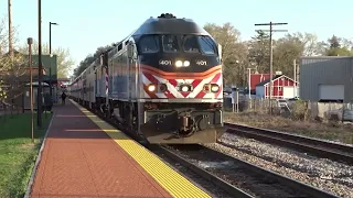 2 Metra Trains In Fox Lake, IL 4/18/23