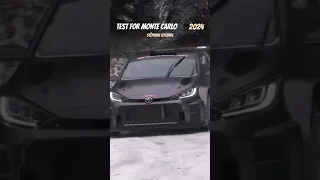 Monte Carlo 2024 | Test |  Stéphane Lefebvre | Yaris GR Rally 2