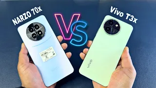 Realme Narzo 70x 5G 🆚 Vivo T3x 5G || Unboxing || Comparison || Camera || Price || Full Details