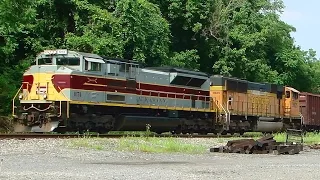 Norfolk Southern "Lackawanna" Heritage Engine #1074 Leads CSX Train