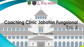 Coaching Clinic Jabatan Fungsional Vol. 2