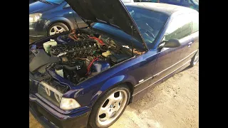 BMW E36 330D Swap M57D30 Минск №10 первый запуск.