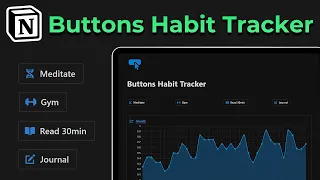 How to create a Notion Habit Tracker using Notion buttons!