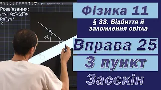 Засєкін Фізика 11 клас. Вправа № 25. 3 п.