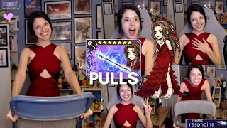 (DFFOO) AERITH FR pulls in pseudo-Aerith Wall Market Cosplay!!! CHAERITH murders my pulls lol