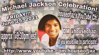 MICHAEL JACKSON DAY LIVESTREAM!!!! 2NITE @9:30PM (EST)