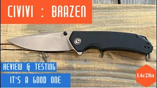 Civivi Brazen Drop Point/It Preformed Great/Full Review #edc