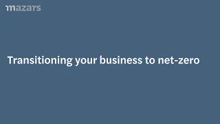 Transitioning your business to net-zero