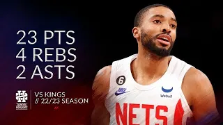 Mikal Bridges 23 pts 4 rebs 2 asts vs Kings 22/23 season