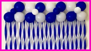 Very Easy Birthday Decoration | Very Easy Balloon Decoration At Home - Party Decorations.
