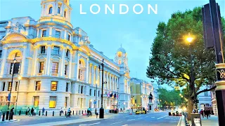 Central London Sunset Walk | Leicester Square, Tarfalgar Square, Big Ben, Victoria Station  [4K HDR]