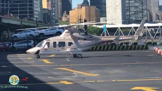 Bell 430 Helicopter Taking Off