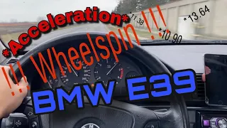 BMW E39 525 tds 0 - 100 Kph !! UPDATE !!