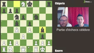 Partie d'échecs célèbre: Chigorin attaque le roque adverse sans roquer !