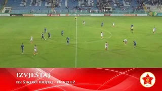 Izvještaj: Prijateljska utakmica / NK Široki Brijeg - FK Velež 1:3