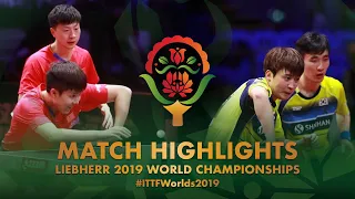 Ma Long/Wang Chuqin vs Lee Sangsu/Jeoung Youngsik | 2019 World Championships Highlights (1/4)