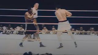 Archie Moore stops James J. Parker in the 9th Round - Toronto, 1956 in Color