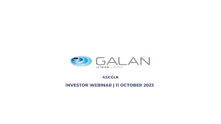 Galan Lithium - (ASX:GLN) - Investor Webinar - 11 October 2023