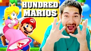 🔨 MARIO MAKER 🕳 We're Stealing Peach One More Again!!! 😈 - 100 Marios Expert
