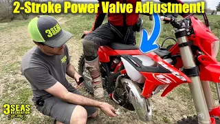 HOW TO:  Beta 2-Stroke Power Valve Adjustment - Change the WHOLE feel of your bike!