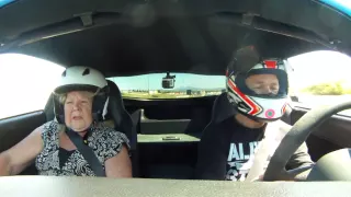 Scaring my Mom at Sonoma Raceway