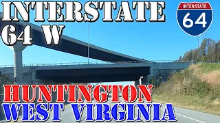 I-64 West - Charleston to Huntington - West Virginia - 4K Highway Drive