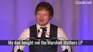 Ed Sheeran Thanks Eminem to ovecome from Stuttering Watch & Share!!