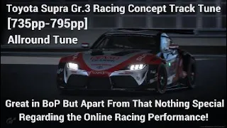 [735PP-795PP] Toyota Supra Gr.3 Racing Concept Track Tune (1.10 Physics)