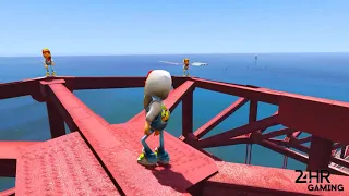 #Shorts Jake from Subway Surfers in GTA 5 Water Ragdolls Jump Fails Euphoria physics Funny Moments#3