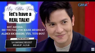 Alden Richards Admits He Fell For Maine Mendoza - Hey Alden Fans, Let's Have A REAL TALK!