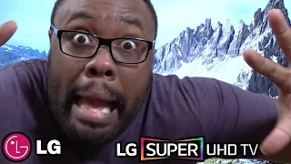 MY BIGGEST UNBOXING EVER!! 55" LG Super UHD 4K TV Demo