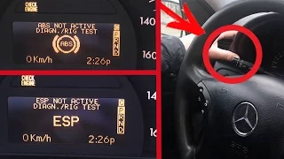 The hidden service menu Mercedes W203. Disabling stabilization system and ABS on the Mercedes W203