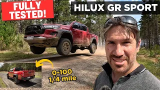 2024 Toyota HiLux GR Sport: Detailed review & 0-100, 1/4 mile (POV)