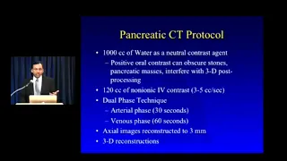 CT evaluation of pancreas