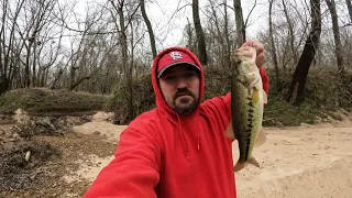 Early Spring Creek Fishing for Bass