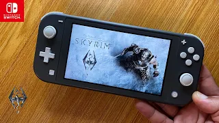 The Elder Scrolls V: Skyrim Nintendo Switch Lite Gameplay