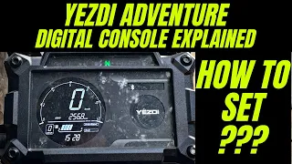Yezdi Adventure Console Functions Explained !
