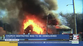 Flames tear through a 132-year-old church in Kansas City, Kansas