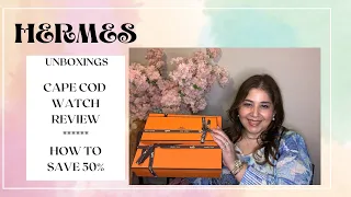 Hermes | Shoes and Cape Cod diamond Rose Sakura watch + review |  #unboxing #hermesunboxing #hermes