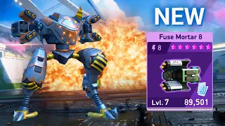 NEW WEAPON Fuse Mortar 8 with Tengu & Shadow - Mech Arena Robots