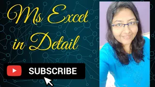 Ms Excel | Computer | Megha Trivedi | 2020