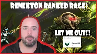 SoloRenektonOnly RAGING in RANKED as RENEKTON! MID+BOT WITH 0 KILLS!!