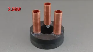 I Turn Three Copper Pipe into 220V 3.5Kw Electric Generator Use Magnet Energy